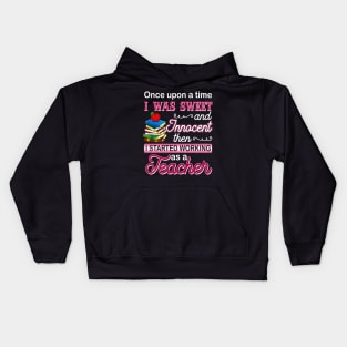 AI Started Working As A Teacher Kids Hoodie